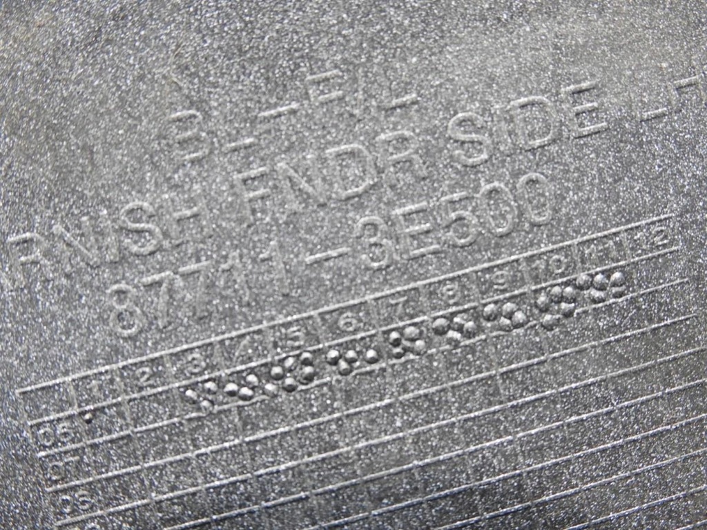 фото №7, Молдинг крыла левый перед 3d kia sorento i 87711-3e500