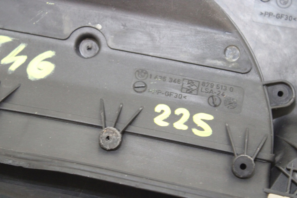 фото №5, Bmw e46 канал впуск повітря 1436346 захист двигуна повітрозабірник