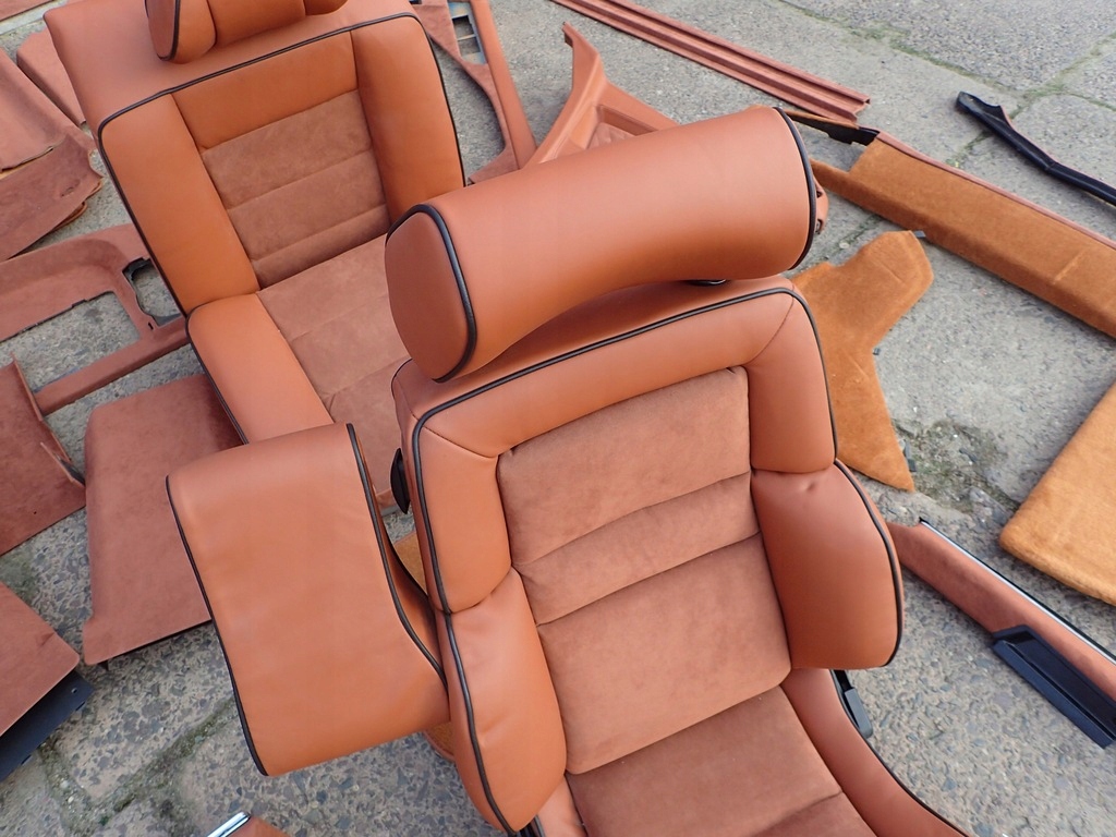 фото №14, Mercedes sec c126 повний салон сидіння recaro заднє сидіння консоль alcantara