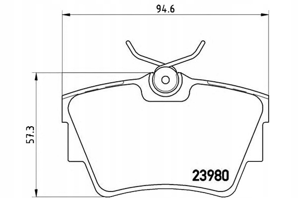 фото №2, Brembo гальмівні колодки гальмівні renault trafic 01- задня