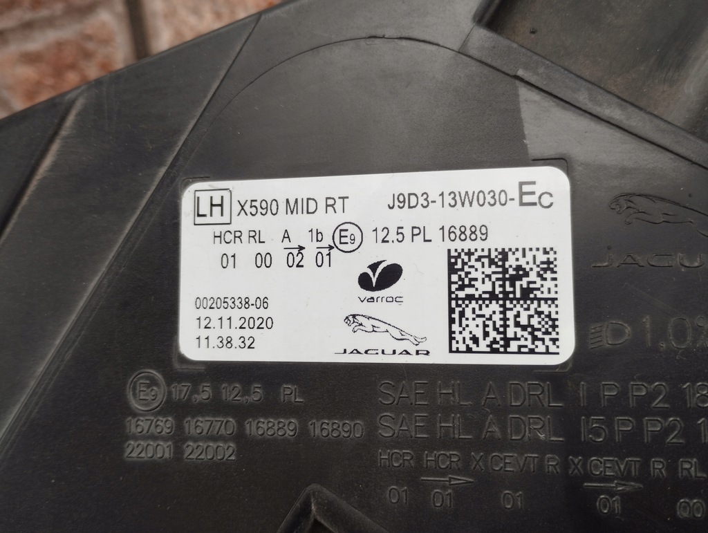 фото №10, Лампа ліва full led mid jaguar i-pace x590 j9d3-13w030-ec