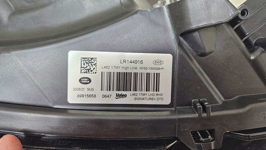 фото №10, Лампа перед передняя правая land rover discovery v 5 l462 hy32-13w029-h nowa
