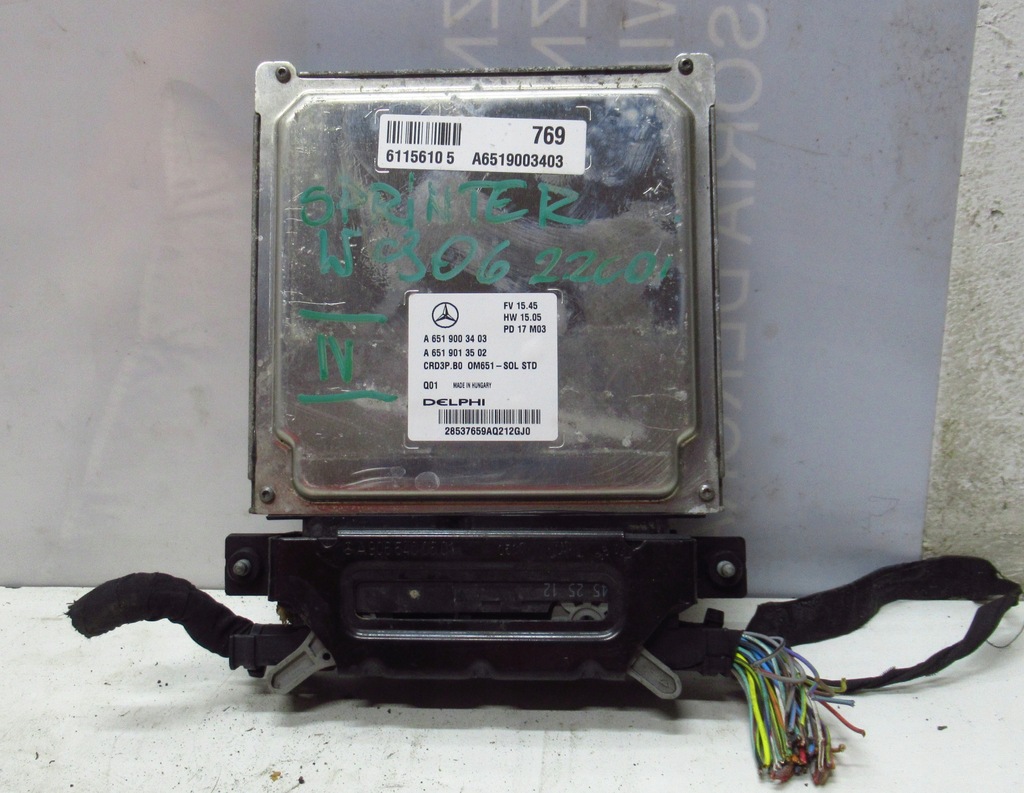 фото №8, Sprinter 906 2.2 cdi бортовой компьютер блок управления двигателя