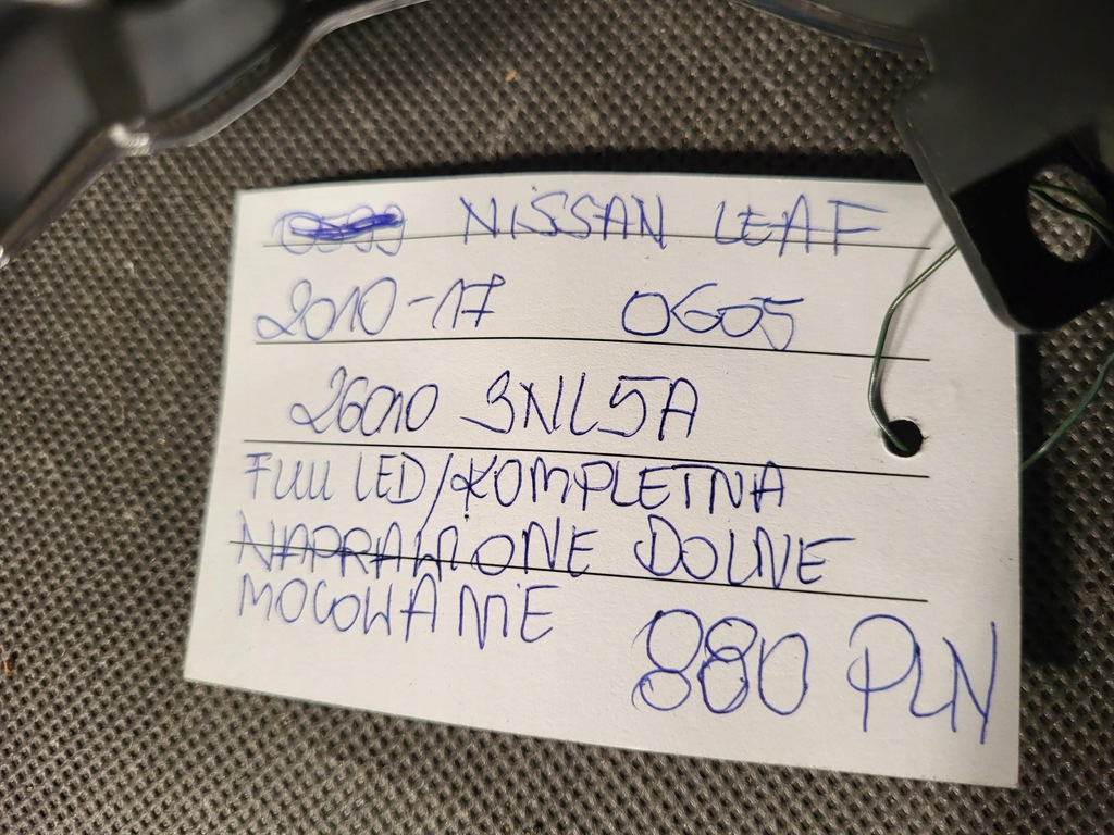 фото №12, Nissan leaf 10- лампа перед передня права full led oryg
