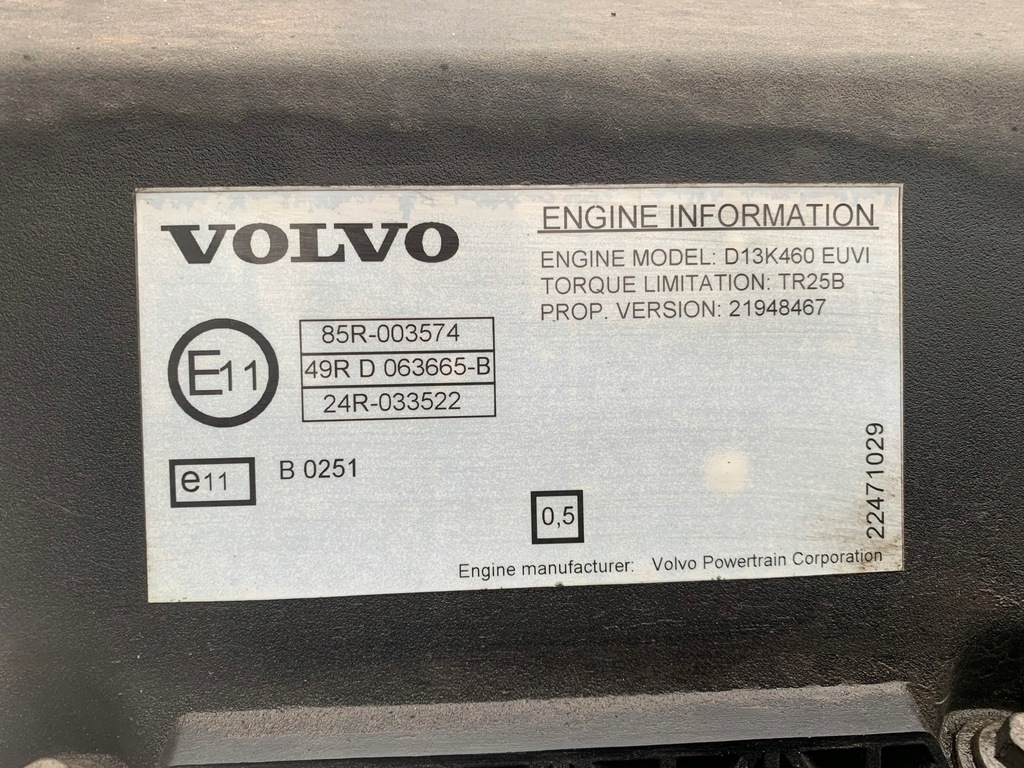 фото №11, Kompletny двигун volvo fh d13k460 euro 6 500km