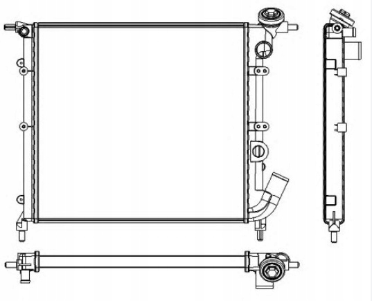 Радіатор води renault 19 clio rapid 1.1 1.2 1.4 Ціна