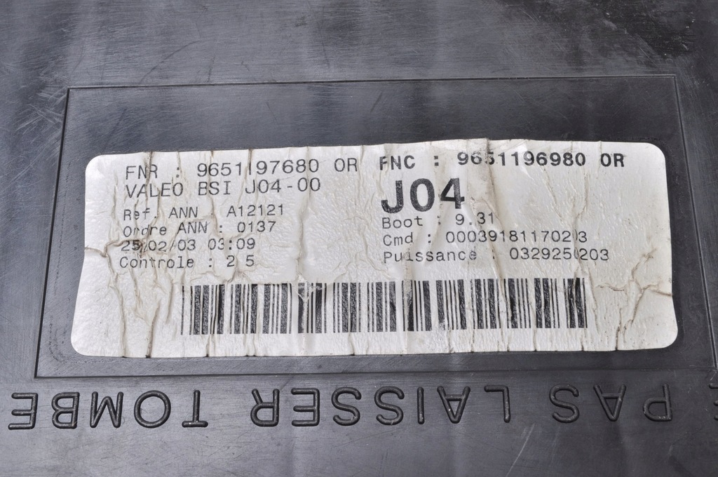 фото №6, Peugeot 307 2.0 hdi коробка модуль bsi 9651196980