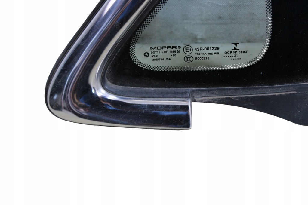 фото №4, Chrysler pacifica 2021 скло бічна ліва трикутник рамка хром