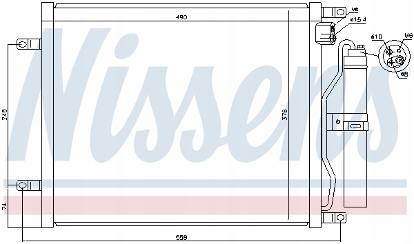 фото №10, Конденсатор радіатор кондиціонера [nissens]