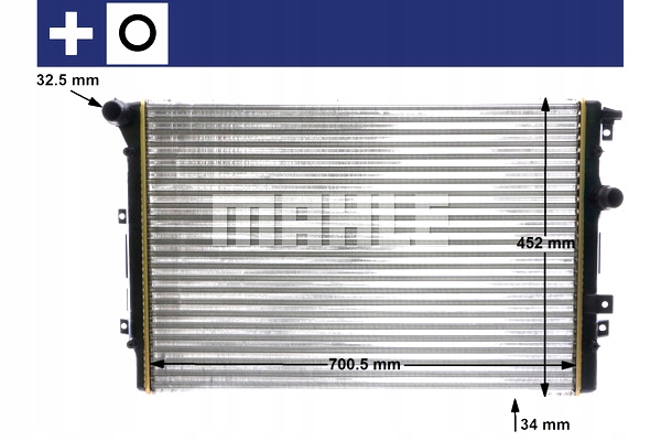 Mahle cr 2032 000s радиатор, система охлаждение двигателя Цена