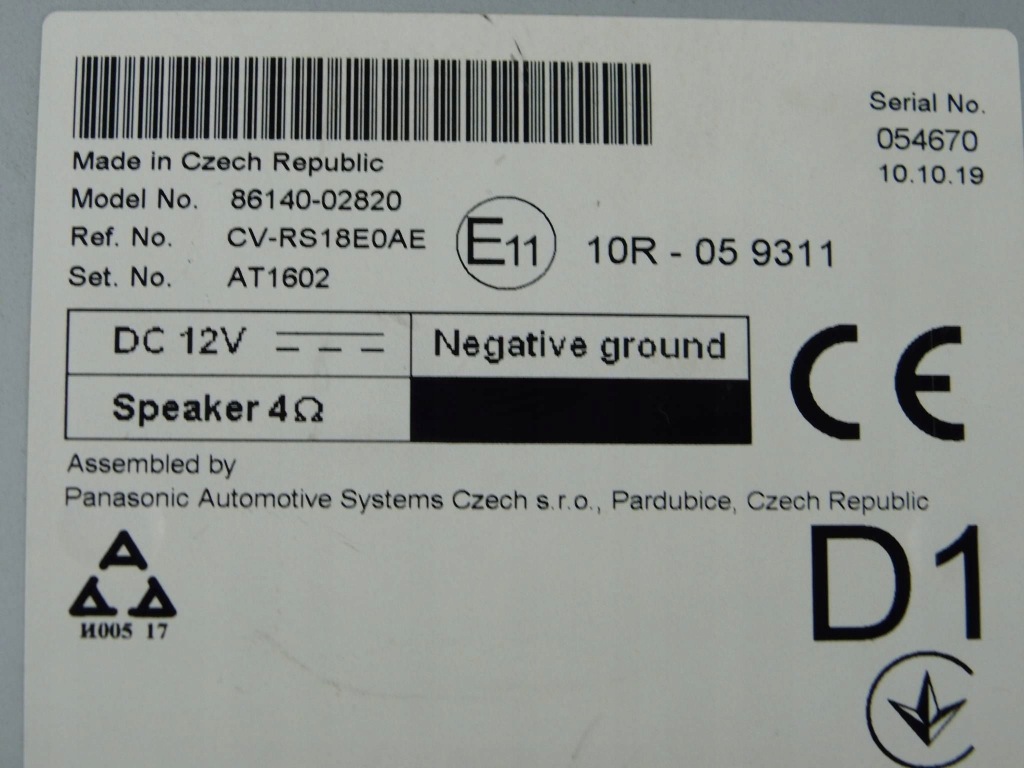 фото №9, Toyota corolla e210 e21 2019 радио дисплей экран 86140-02820 8614002820