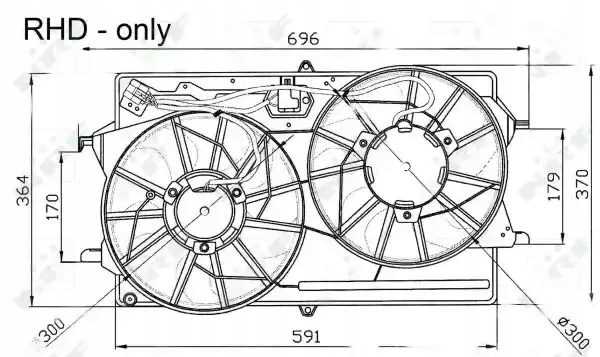 Купить Вентилятор радиатора с рама 47033 nrf ford
