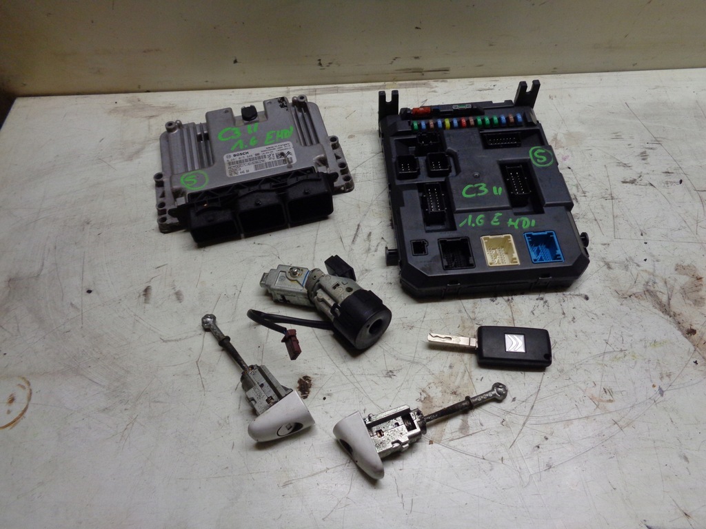 фото №1, Набір стартовий бортовий комп'ютер citroen c3 ii 9674244680