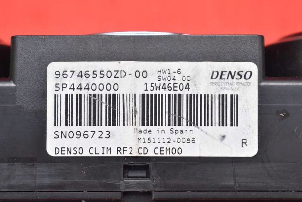 фото №7, Панель керування обдув кондиціонер 96746550zd citroen c-elysee 2 ii 12-17