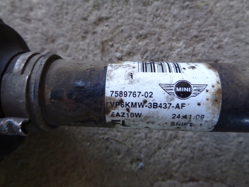 фото №2, Mini cooper r56 2010 приводной вал левый левая перед передняя 7589767