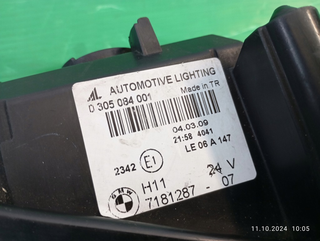 фото №9, Противотуманная фара левый bmw e87 e81 lci lift 7181287 oryg