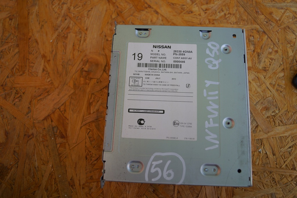 фото №5, Радио проигрыватель infiniti q50 283304gn0a