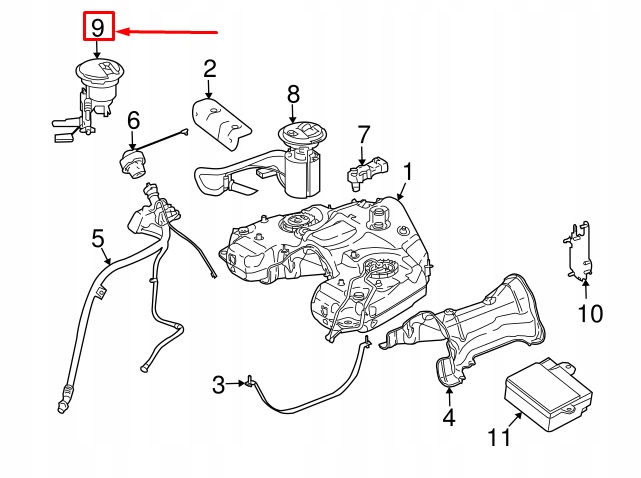 Насос топлива mercedes-benz r w251 amg a2514700390 оригинальная с Разборки