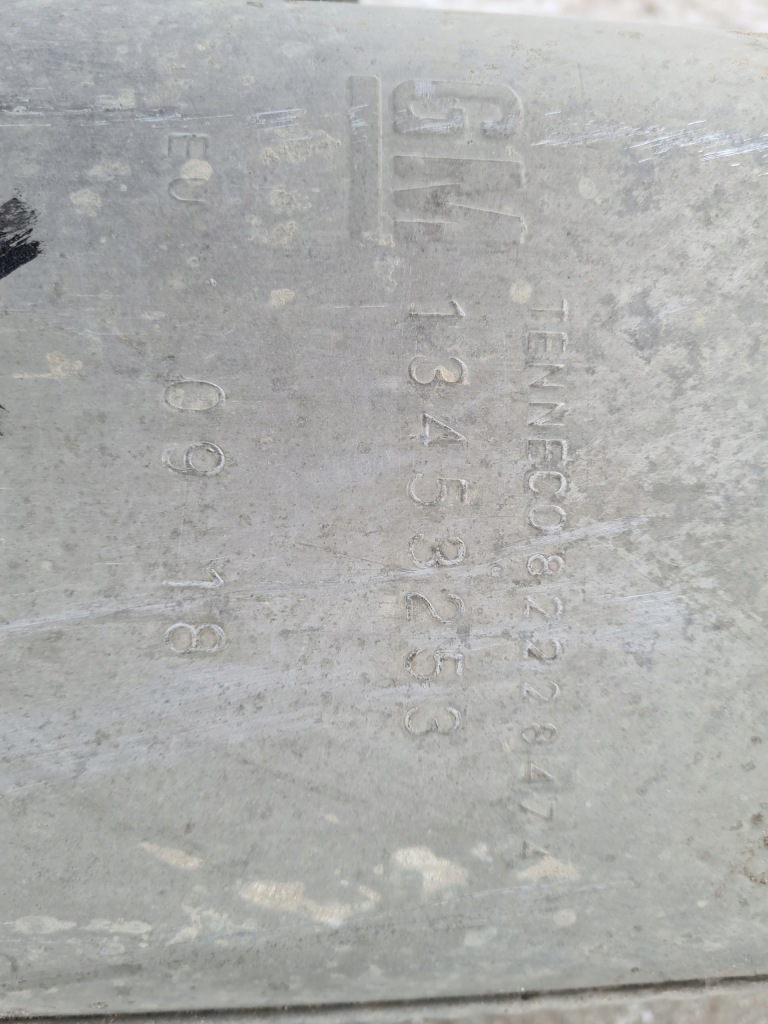 Гасник вихлоп opel astra v k 1.6 turbo 13453254 13453253 оригінал Оригінал