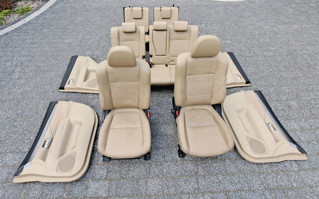 фото №15, Mitsubishi outlander 3 iii 2.2 di-d 2014 сидіння обшивки шкіра комплект