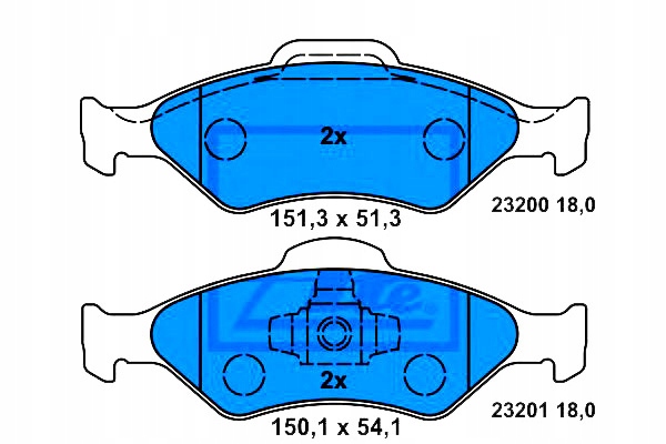 фото №2, Гальмівні колодки гальмівні ford fiesta fiesta iv ka mazda 12