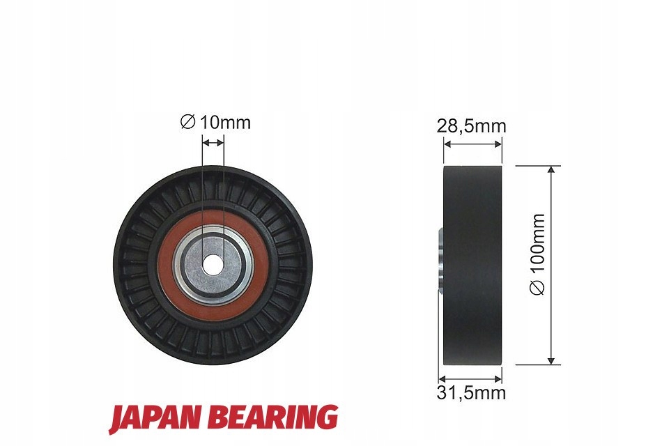 фото №1, Ролик натягувача ремінь багаторучейковий alfa romeo 145, 146, 147, 155, 156, gt