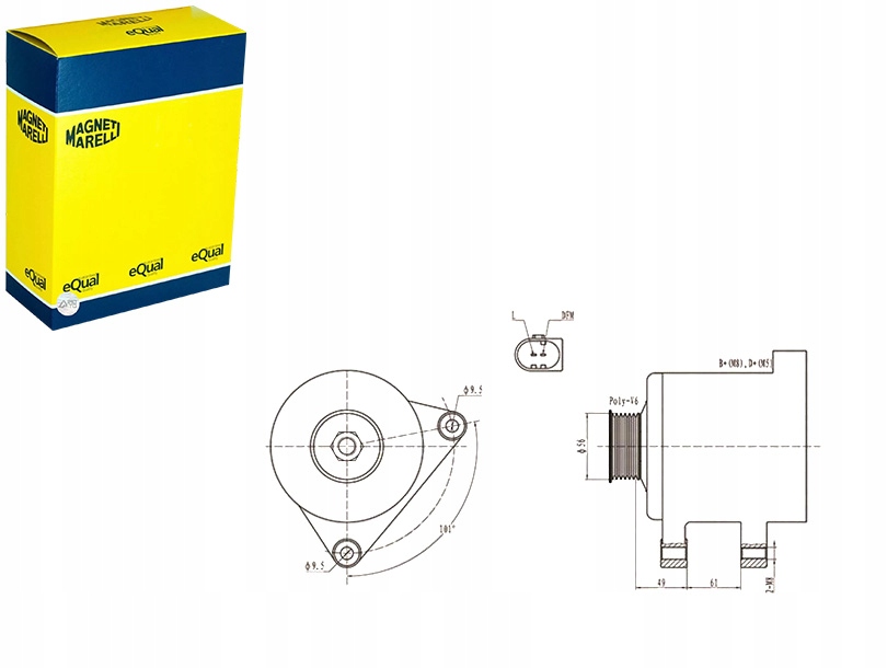 Купить Генератор magneti marelli 063731782010