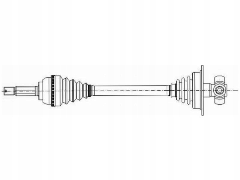 фото №2, Привідний вал перед ліва nissan primastar 2.5 03-06