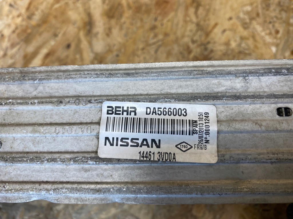 фото №10, Радиатор воздуха интеркулер nissan note ii e12 1.5 dci 144613vd0a 2012-