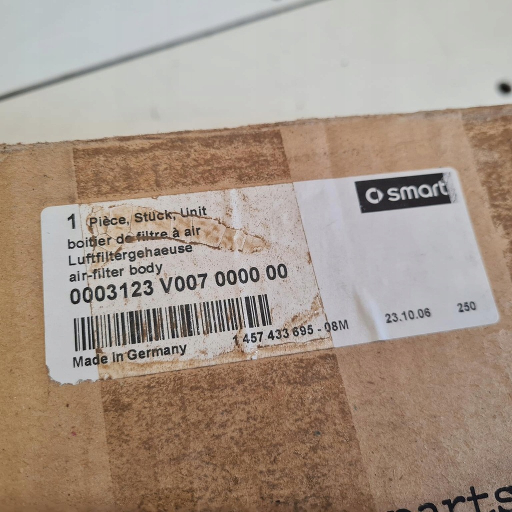 фото №8, Smart fortwo корпус фільтра повітря фільтр 0003123v007000000