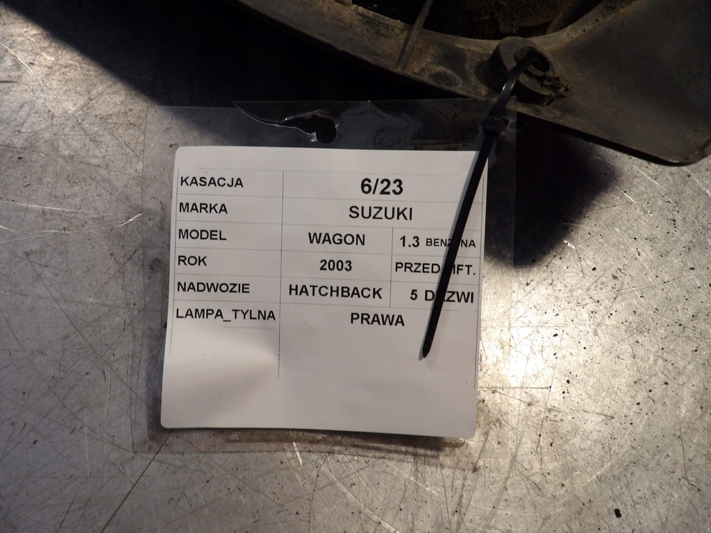 фото №3, Лампа tp suzuki wagon r+ 1,3b