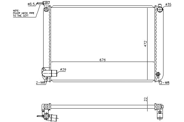 фото №16, Nissens 646829 радіатор, система охолодження двигуна