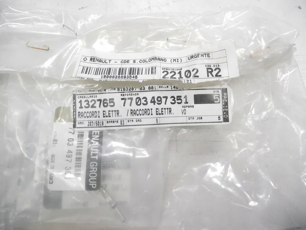 фото №7, Контакт renault kangoo оригінальний номер 7703497351