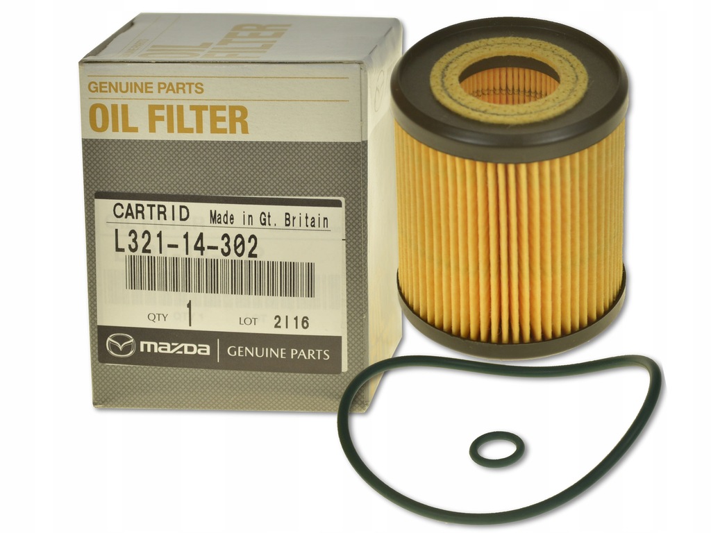 фото №1, Фильтр масла l321-14-302 оригинал mazda3 mazda6 cx-7 mpv