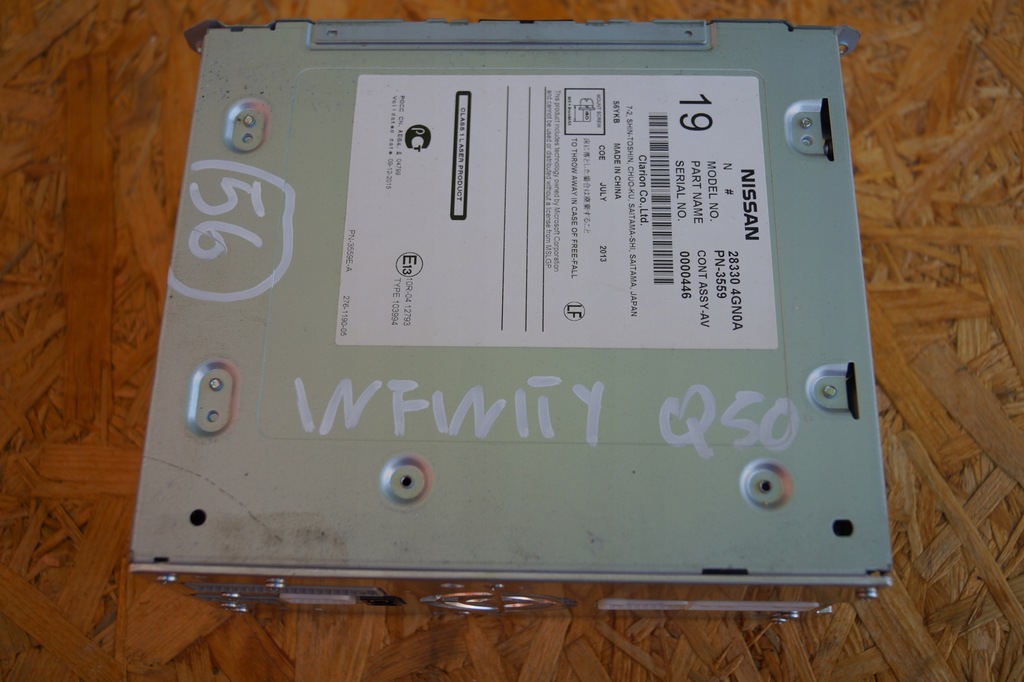 фото №1, Радио проигрыватель infiniti q50 283304gn0a