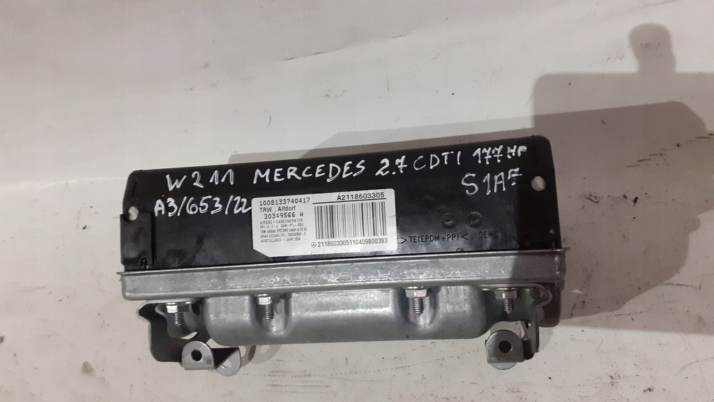 фото №5, Mercedes w211 подушка безопасности пассажира подушка