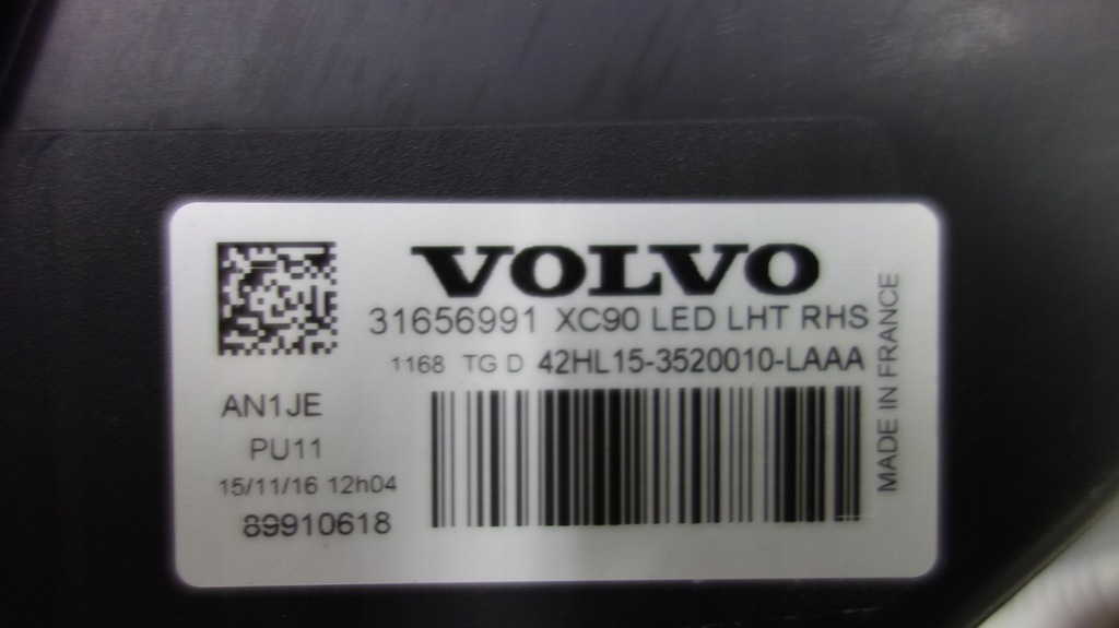 фото №7, Volvo xc90 лампа led права 31656991