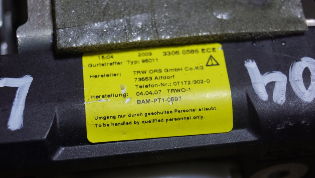 фото №4, Mercedes w204 pas безпеки лівий задня