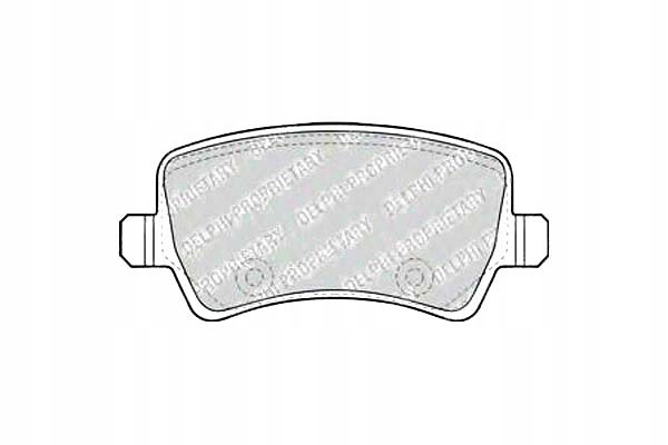 фото №1, Delphi тормозные колодки тормозные ford galaxy 2.0 ecoboost