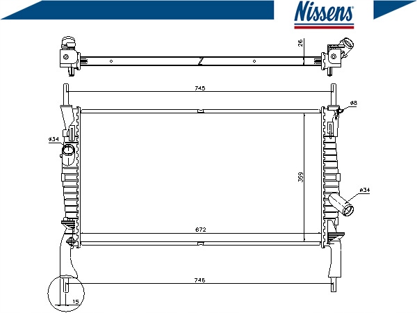 Радіатор води ford transit 2.3 16v [rwd] Ціна