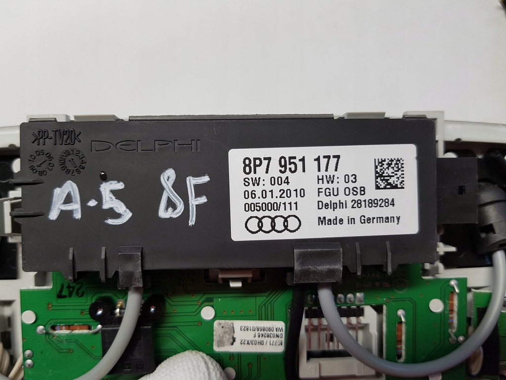 фото №11, Audi a5 8f 8t оббивка стельовий комплект s line