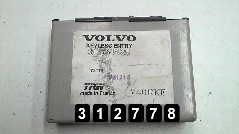 фото №1, 1996 volvo v40 ecu 30824425 keyless entry module