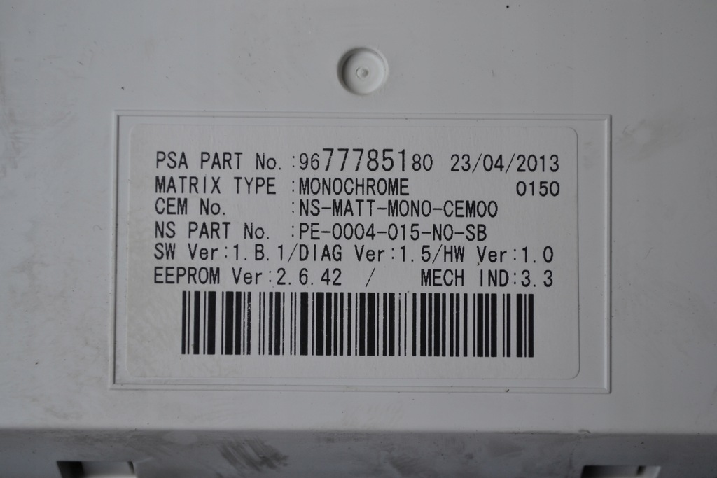 фото №7, Лічильник прилади peugeot 3008 5008 9804263880