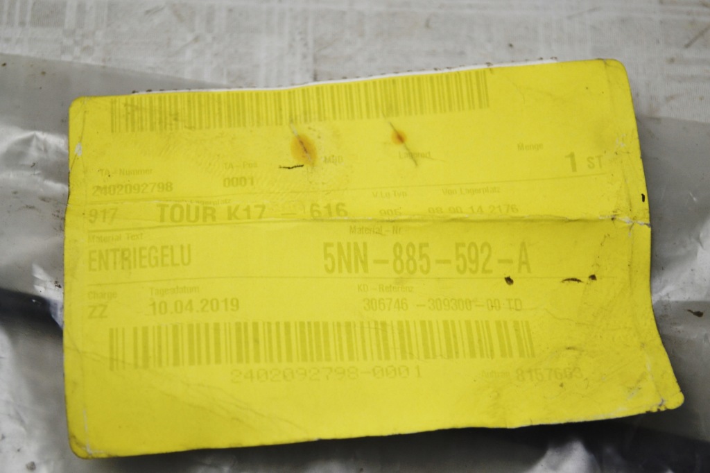 фото №6, Tiguan замок з трос сидіння сидіння 5nn885592a новий