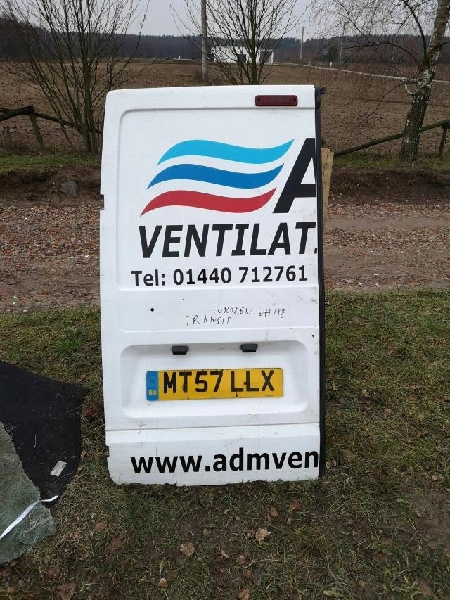 фото №1, Ford transit дверь левый задняя задние frozen white