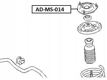 фото №2, Кронштейн амортизатора mitsubishi outlander ii 06-