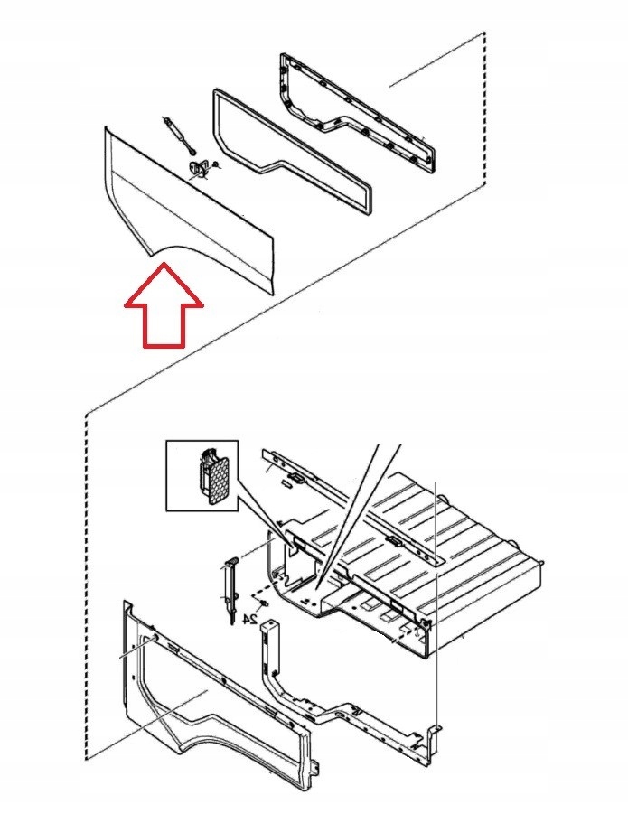 фото №3, Кришка бардачка кабіни права scania s 2017-
