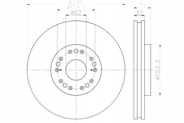 фото №12, Диск ham. toyota p. lexus gs/ sc 97-10 textar 92237503