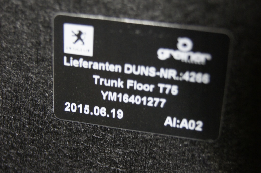 фото №4, Підлога багажника peugeot rcz