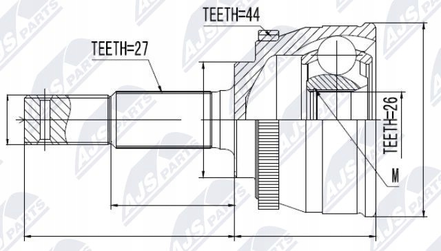 фото №1, Шарнир наружный nissan almera tino , primera p12 wp12 2,2d dci